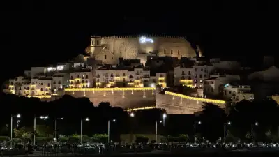 Castillo de Peñiscola en navidad